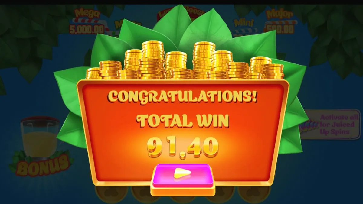 Lucky Lemons 2 Juiced Up slot game display with vibrant citrus theme